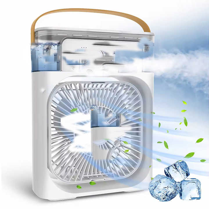 Portable USB Air Conditioner Fan with LED & Mist