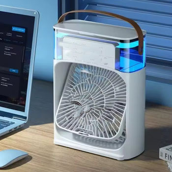 Portable USB Air Conditioner Fan with LED & Mist