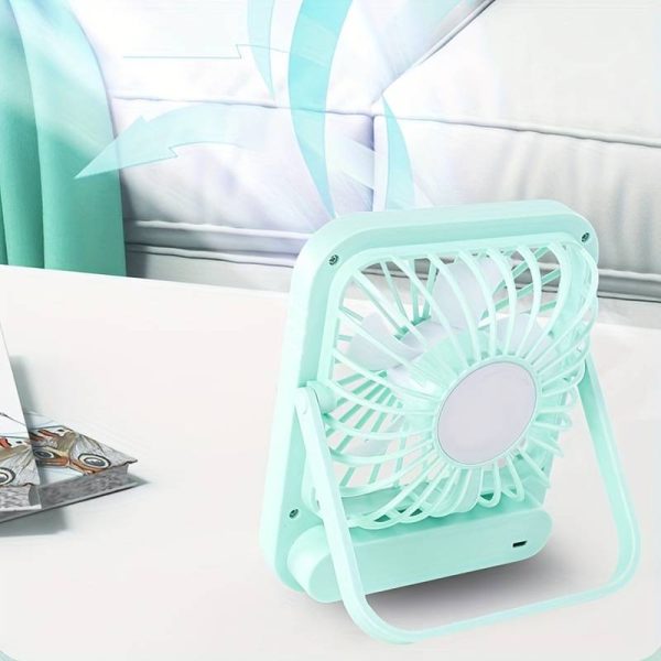 Mini USB Desk Fan – Quiet, Rechargeable, Portable