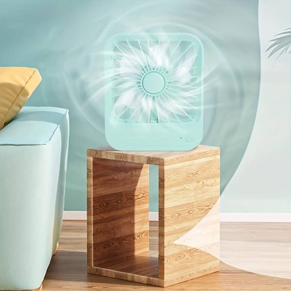 Mini USB Desk Fan – Quiet, Rechargeable, Portable