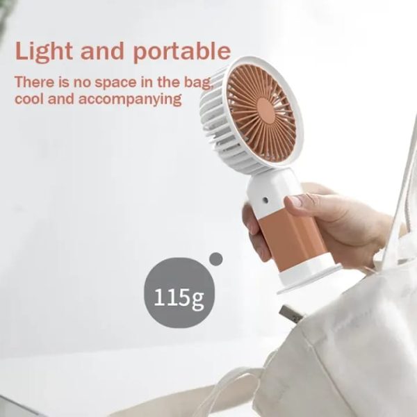 Rechargeable Mini USB Fan – Handheld, Phone Stand, Portable