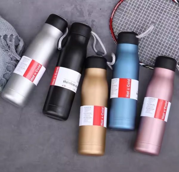 550ml Insulated Steel Thermos – Leakproof, Hot & Cold (Random Color)