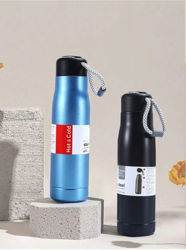 550ml Insulated Steel Thermos – Leakproof, Hot & Cold (Random Color)
