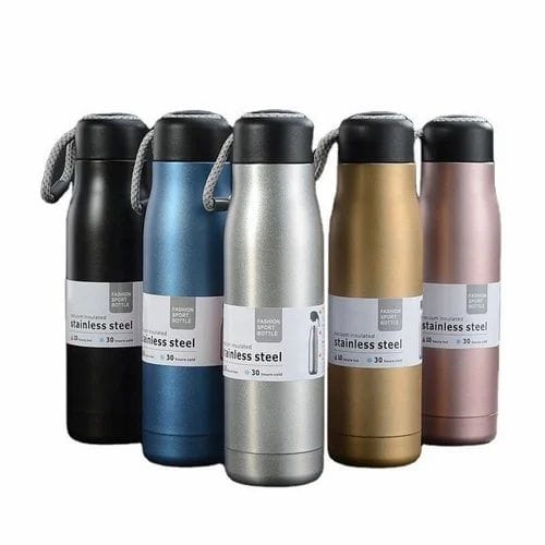 550ml Insulated Steel Thermos – Leakproof, Hot & Cold (Random Color)
